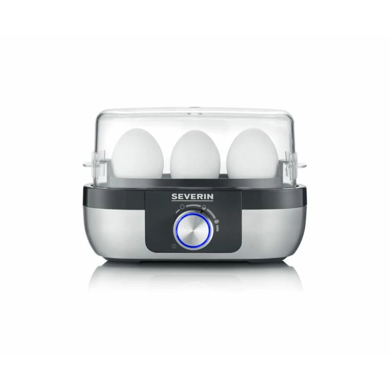 Cuociuova Severin EK 3163 3 uova nero acciaio inox trasparente