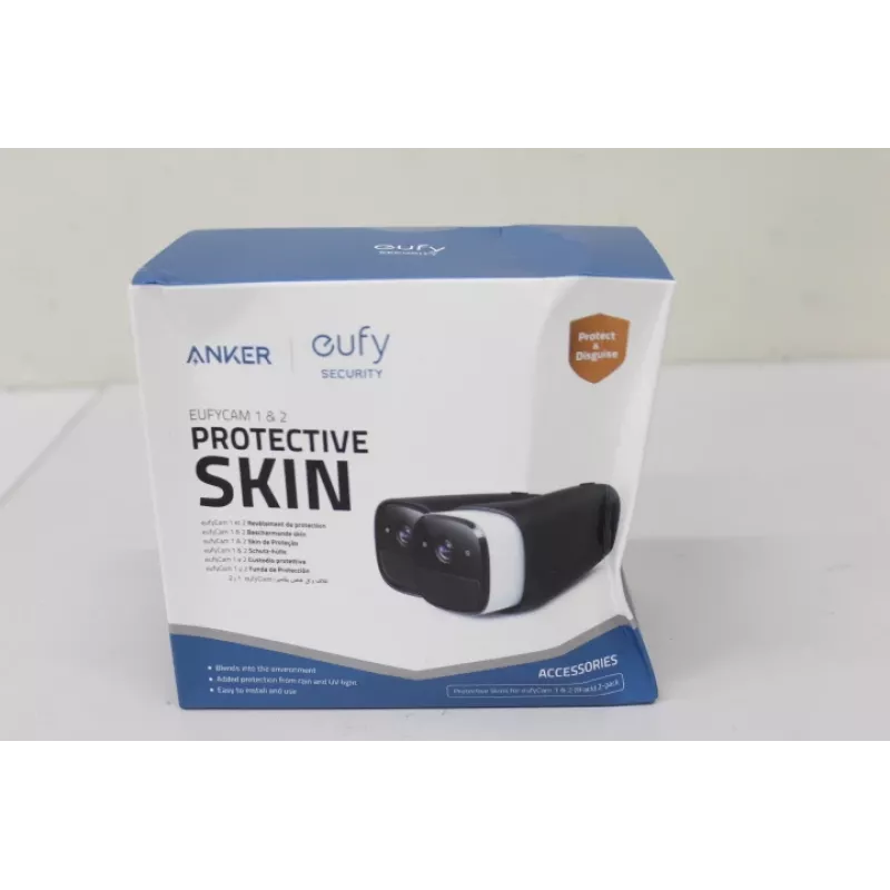 Set custodie in silicone Anker Eufy 2 nero per EufyCam EufyCam 2