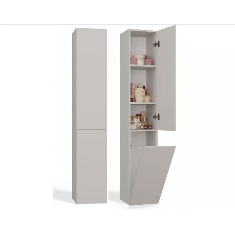 Mobile bagno armadio alto con cesto Top E Shop NEL IV Kaszmir