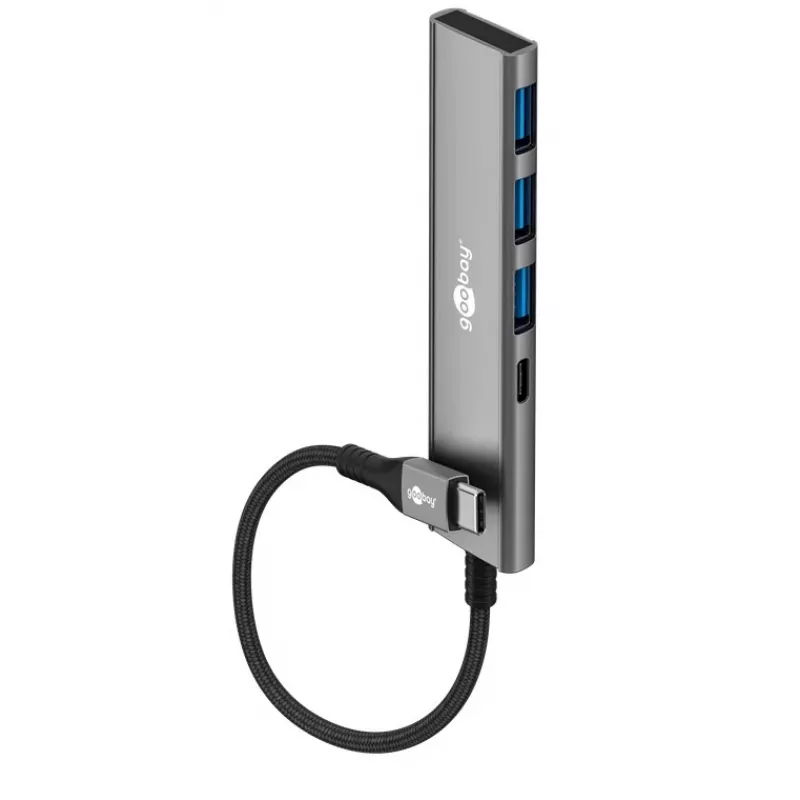 Goobay Slim hub USB 4 porte USB-C a/USB-A 5 Gbit/s - -Plug> 1x (76562)