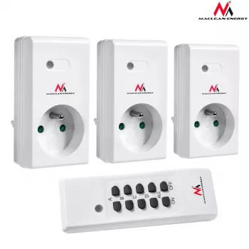 MCE153 set da 3 prese radiocomandate - programmabili + telecomando