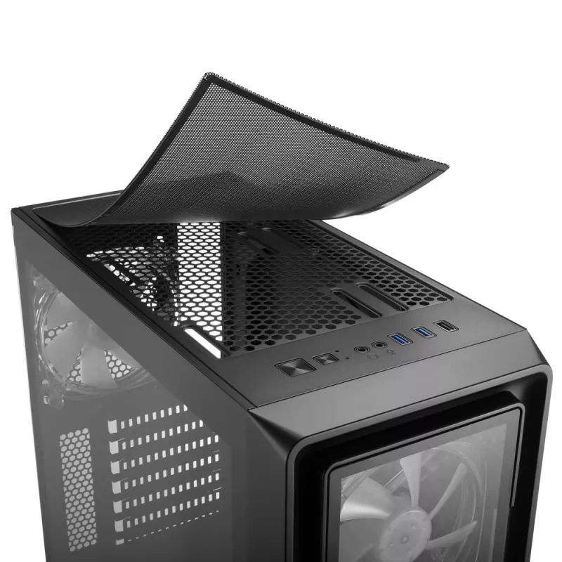 Case PC Sharkoon TK4 RGB Midi Tower nero