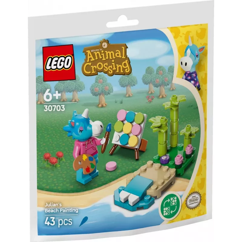 Bricks Animal Crossing 30703 Dipinto della spiaggia di Julian