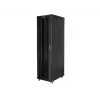Lanberg FF01-8047-12BL armadio rack 19 pollici a pavimento 47U, 800x1000 mm, porta in vetro, LCD, IP20, da assemblare, nero