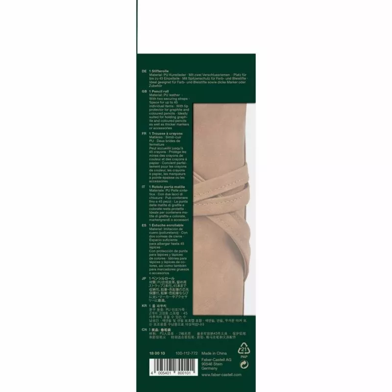Astuccio Faber-Castell 180010 astuccio morbido in pelle PU marrone