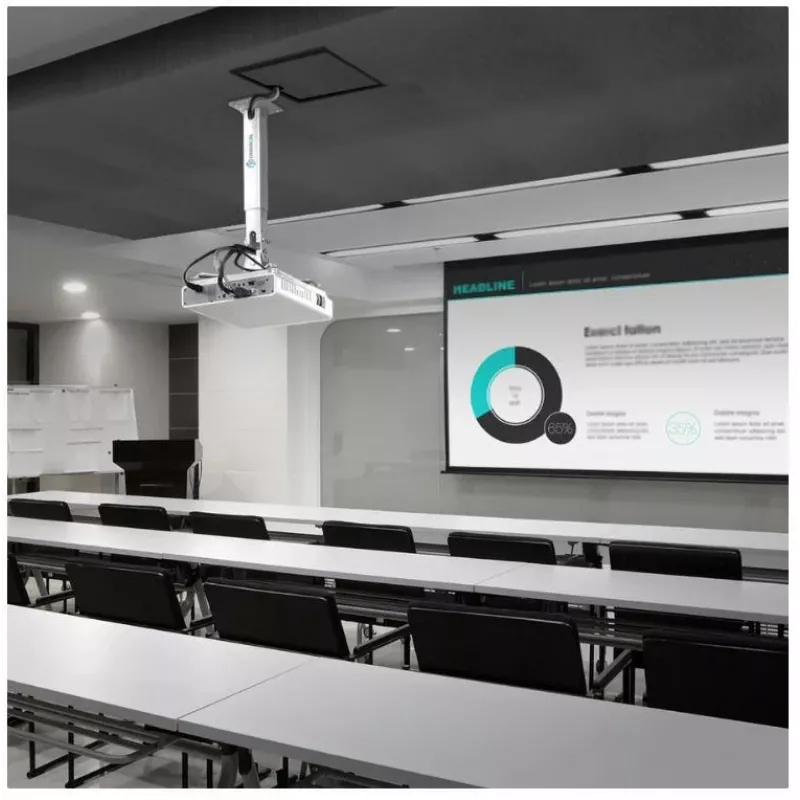 Supporto per proiettore ONKRON K5A-W regolabile in altezza, bianco