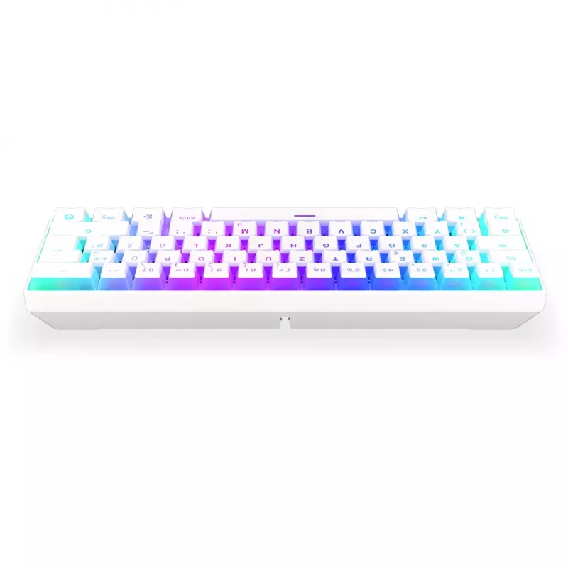 Thock Compact Wireless Pudding Onyx White, Tastiera Gaming Bianco, Layout DE, Kailh Box Red