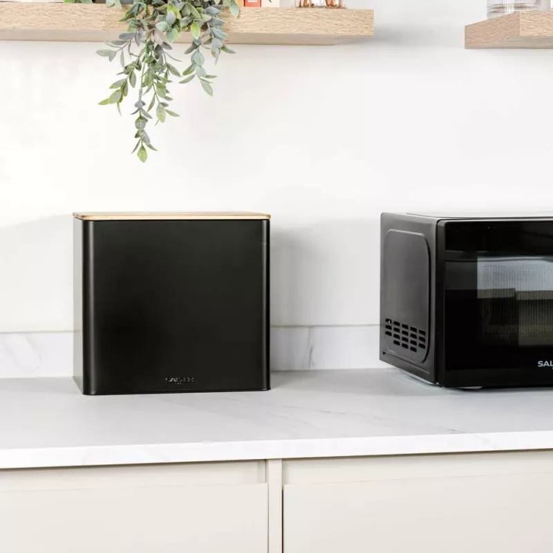 Set portapane Salter BW129001EU7 nero 4 pezzi – contenitori per pane e prodotti da forno