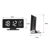 Sveglia digitale LED GreenBlue GB395 con indicazione della temperatura
