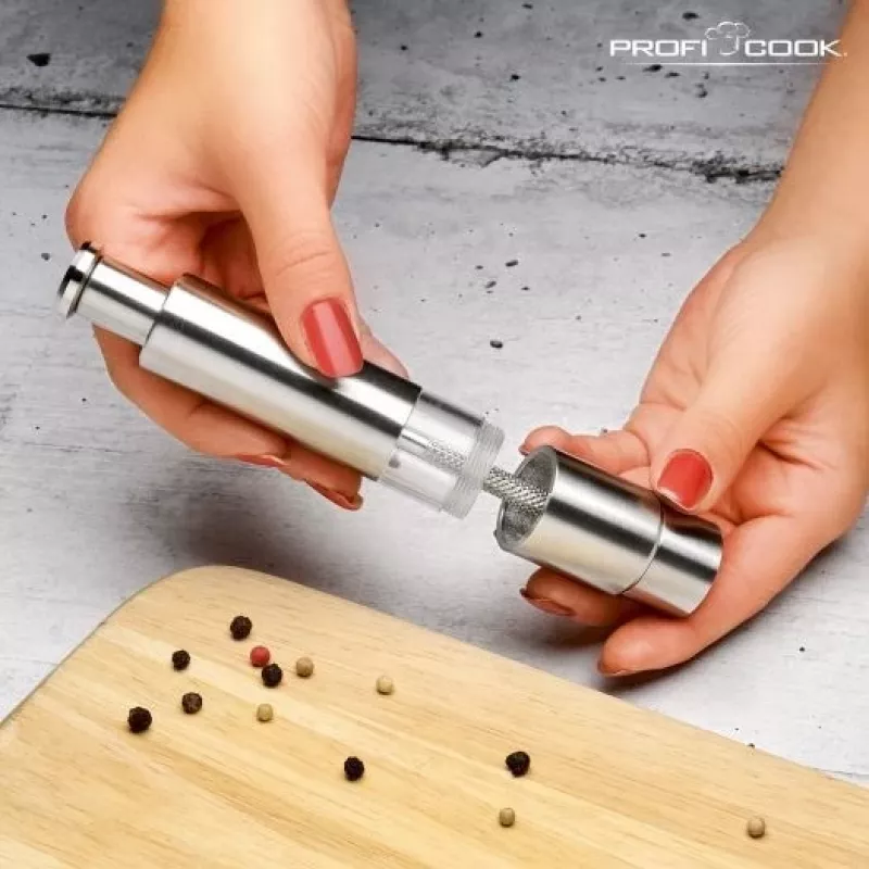 ProfiCook PC-PSM 1160 set macina sale e pepe acciaio inox, trasparente