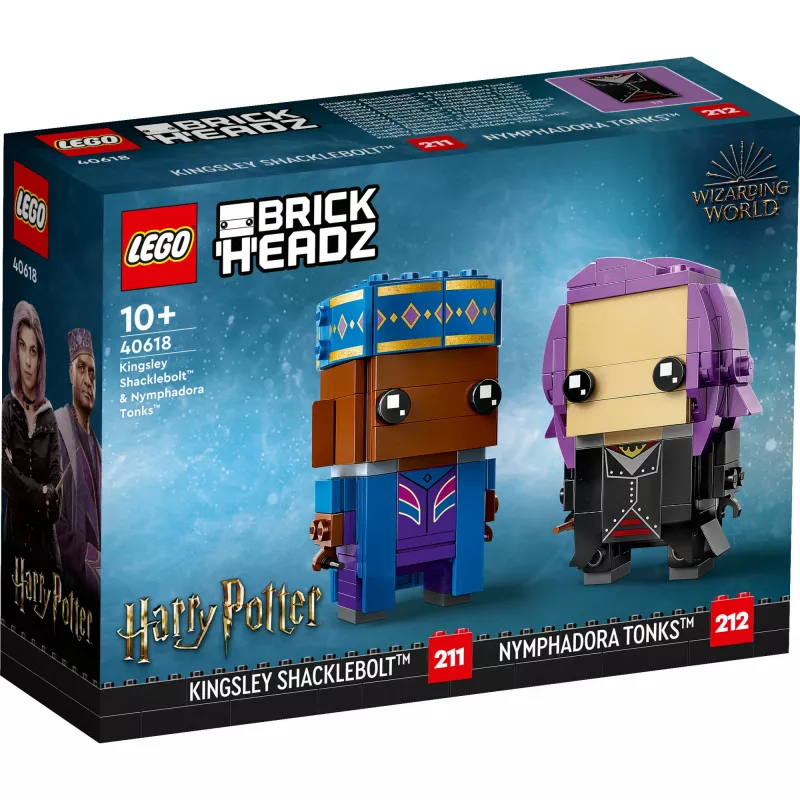 Lego Brickheadz Harry Potter 40618 Kingsley Shacklebolt e Nymphadora Tonks