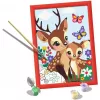 Set pittura con numeri Ravensburger CreArt Glücklicher Hirsch — set di pittura su tela numerata