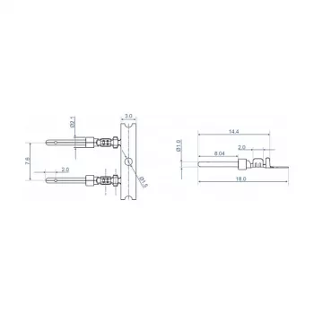 Contatti a crimpare per connettore D-Sub DeLOCK 66726