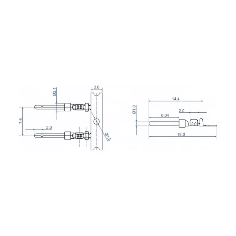 Contatti a crimpare per connettore D-Sub DeLOCK 66726