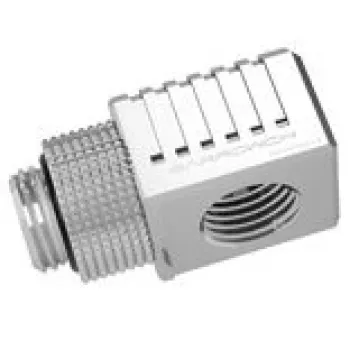 Adattatore Barrow 90° G1/4 FF su G1/4 FF, modello FBFTWT90-V2 S, argento, raccordo orientabile per raffreddamento a liquido
