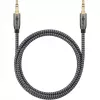 Plus Cavo di collegamento audio AUX 3,5 mm stereo (nero/argento, 2 metri)