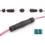 Connettore in fibra ottica DeLOCK LC duplex femmina su LC duplex femmina OM3 impermeabile