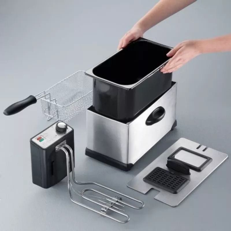 Friggitrice Severin FR 2431 Single 3 L 2000 W acciaio inox