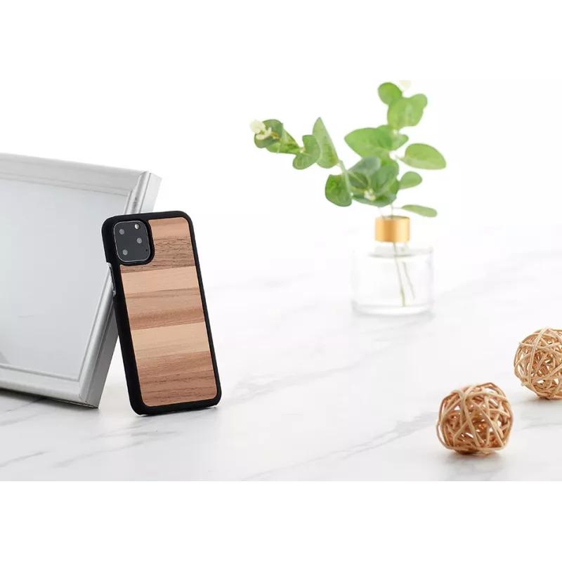Custodia per smartphone man and wood per iPhone 11 Pro – colore nero sabbia, custodia protettiva
