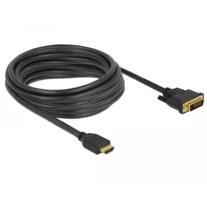 Adattatore cavo video DeLOCK 85656 5 m HDMI tipo A DVI nero