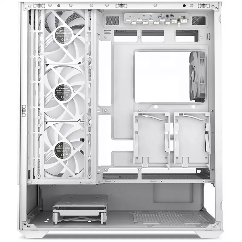 Case PC Sharkoon AK6 RGB, ATX, bianco