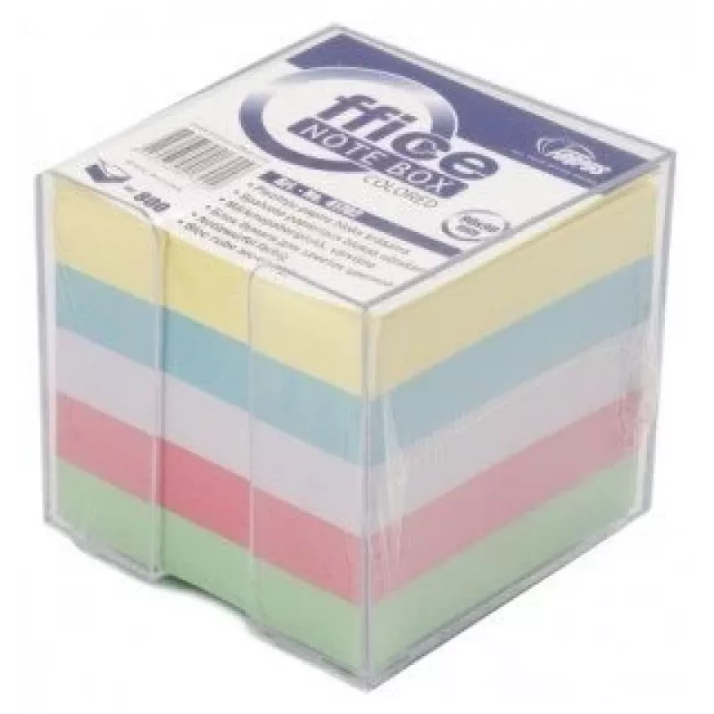 Note Forpus 9x9 cm, assortite, non incollate, con coperchio (800) 0716-007