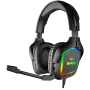 Cuffie gaming con microfono AP-U750MV, nere (USB, RGB)