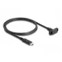 Cavo DeLOCK SuperSpeed USB 10 Gbps USB Type-C connettore maschio su femmina 1 m nero