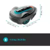 Gardena 19605-60 tagliaerba robot tagliaerba batteria nero, verde, grigio