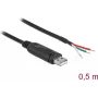 Cavo adattatore USB 2.0 Type-A su seriale RS-232 DeLOCK 63497