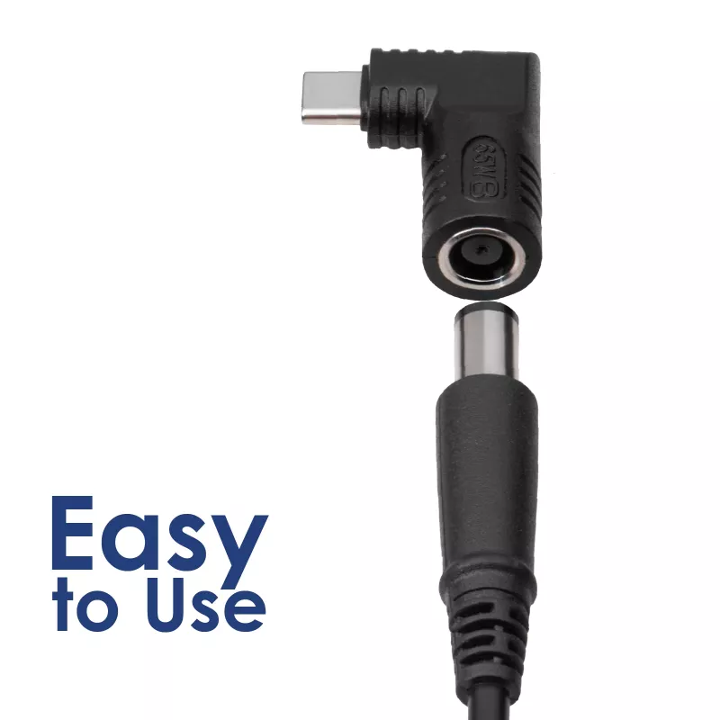 Akyga AK-ND-D15 adattatore DC 2,5 x 0,7 mm a USB-C PD per alimentatori notebook, 65 W