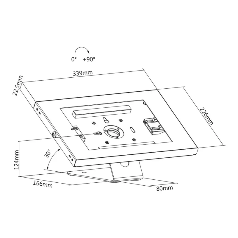 Supporto a parete per tablet MACLEAN MC-475W per tablet da 7–10