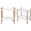 Carrello per ufficio Paperflow DDC.23.13 bianco - carrello portaoggetti mobile per documenti e materiale da ufficio