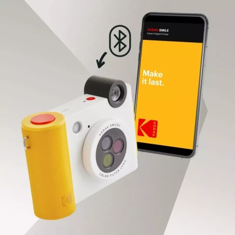 Kodak SMILE+ fotocamera istantanea, 2x3 pollici, bianco