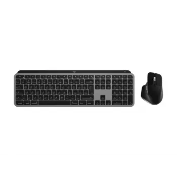 Logitech MX Keys S Combo per Mac, wireless, layout DE set tastiera e mouse, tasti e funzioni ottimizzati per macOS