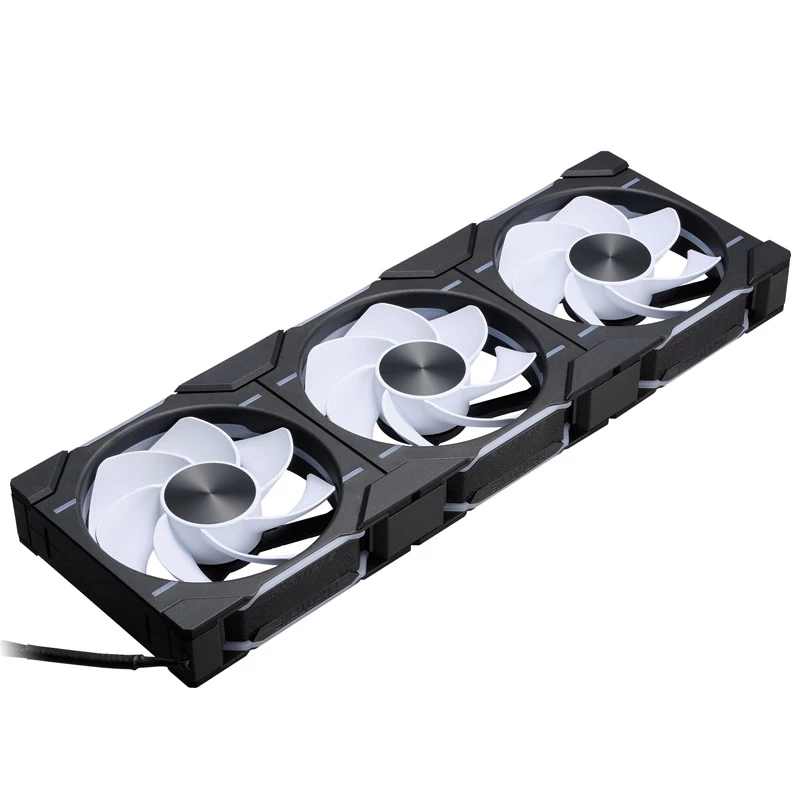 Phanteks D30-120 PWM Reverse Airflow D-RGB ventole per case, 120 mm, nere, confezione da 3