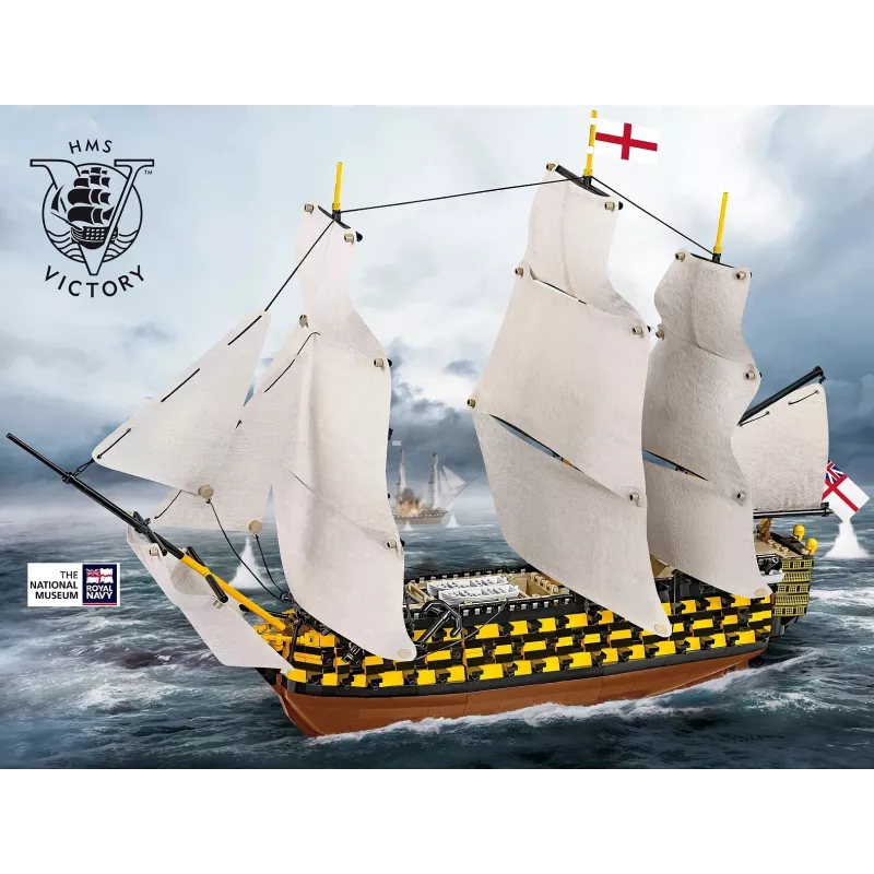 Kit da costruzione Cobi HMS Victory — 2.517 pezzi, modello dettagliato di veliero storico