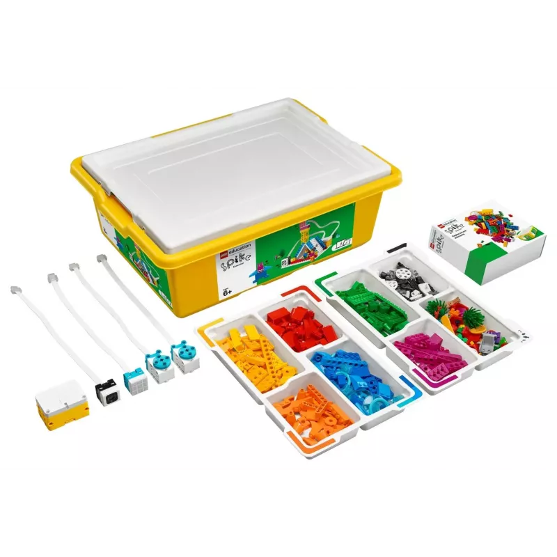 LEGO Education SPIKE Essential Set A+ 45345 – kit di robotica educativa e programmazione, 449 elementi, da 6 anni