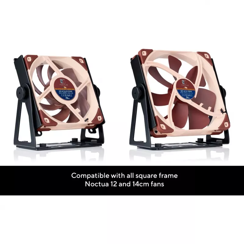 Noctua NV-FM1 supporto ventola multiuso orientabile, nero