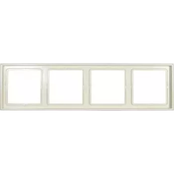 Jung Telaio 4 posti LS 990 crema-bianco LS984W (LS984W)