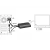 Cavo adattatore video DeLOCK 62597 0,25 m HDMI Type-A VGA D-Sub 3,5 mm USB Type-A nero