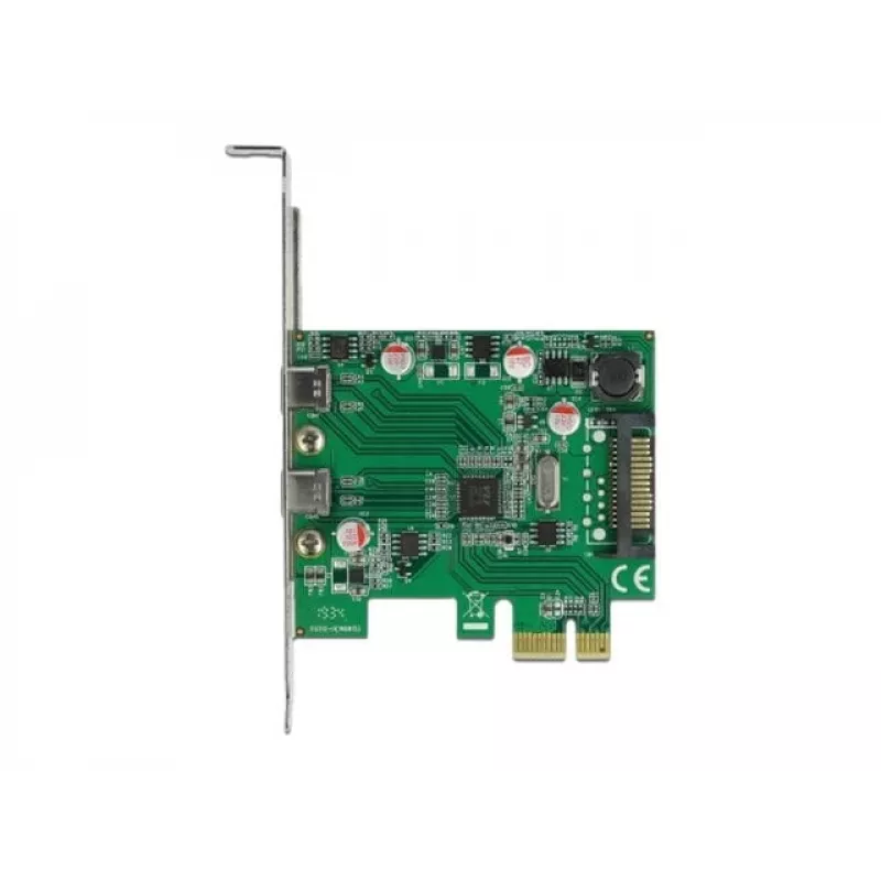 DeLOCK scheda PCI Express x1 su 2 x connettore femmina USB Type-C™
