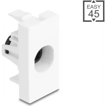 Accoppiatore ottico TOSLINK DELOCK Modulo Easy 45 TOSLINK connettore femmina su connettore femmina bianco