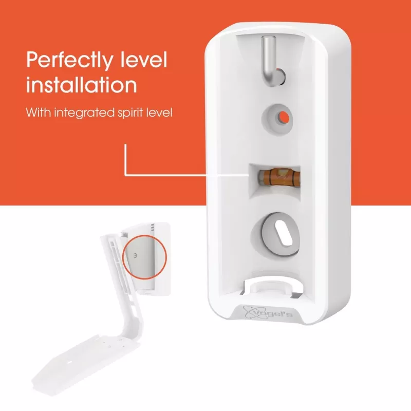 Supporto da parete Vogels | Supporto da parete per diffusore per Sonos Era 300 | Inclinabile, orientabile | Portata massima 7 kg | Bianco