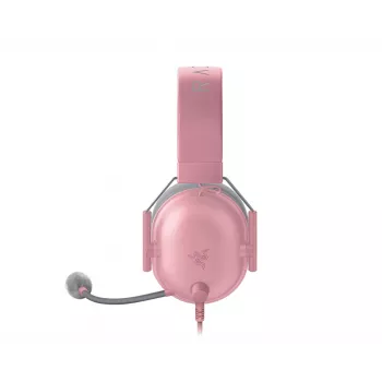 Cuffie Razer BlackShark V2 X cuffie gaming binaurali con filo, 3,5 mm, 7.1 virtuale, 32 Ω, cuscinetti in schiuma, rosa