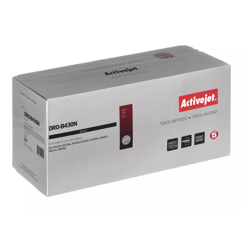Activejet DRO-B430N tamburo (sostituto per OKI 43979002; Supreme; 25000 pagine, nero)