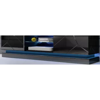 Barra LED cama meble QIU 160, da parete, luce blu, corrente alternata, 1 pz.