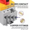 Qoltec 52611 Sezionatore DC con funzione di blocco | Interruttore principale | 1200 V | 32 A | 8 kV | 4P