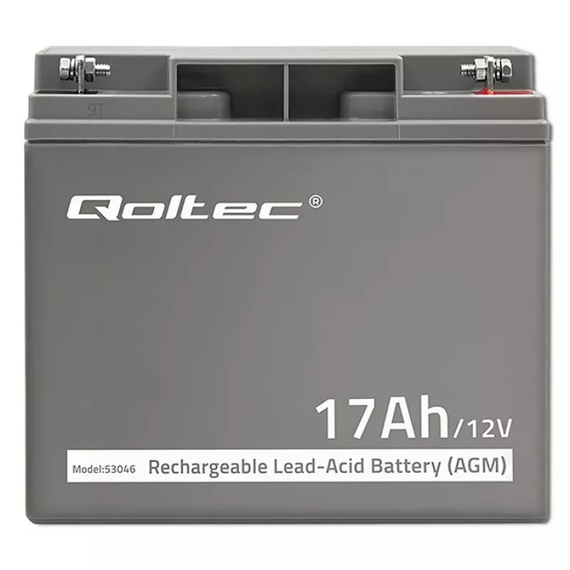 Qoltec 53046 batteria AGM 12 V 17 Ah, max 255 A