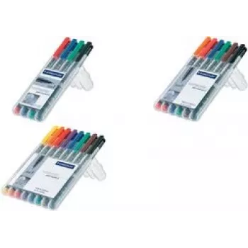Pennarello permanente Staedtler 314 WP4 nero blu verde rosso